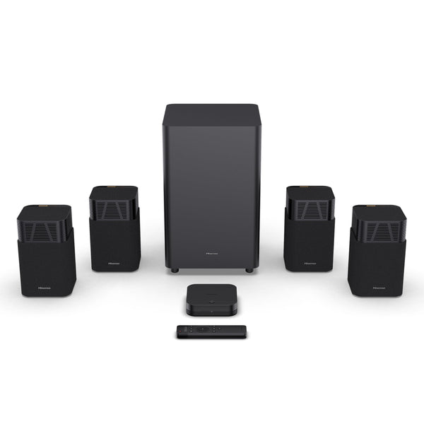 Hisense AX5125H 5.1.2 Channel 500W Dolby Atmos Soundbar with Wireless Subwoofer& Up Firing Speakers& Turly Wireless Rear Speakers