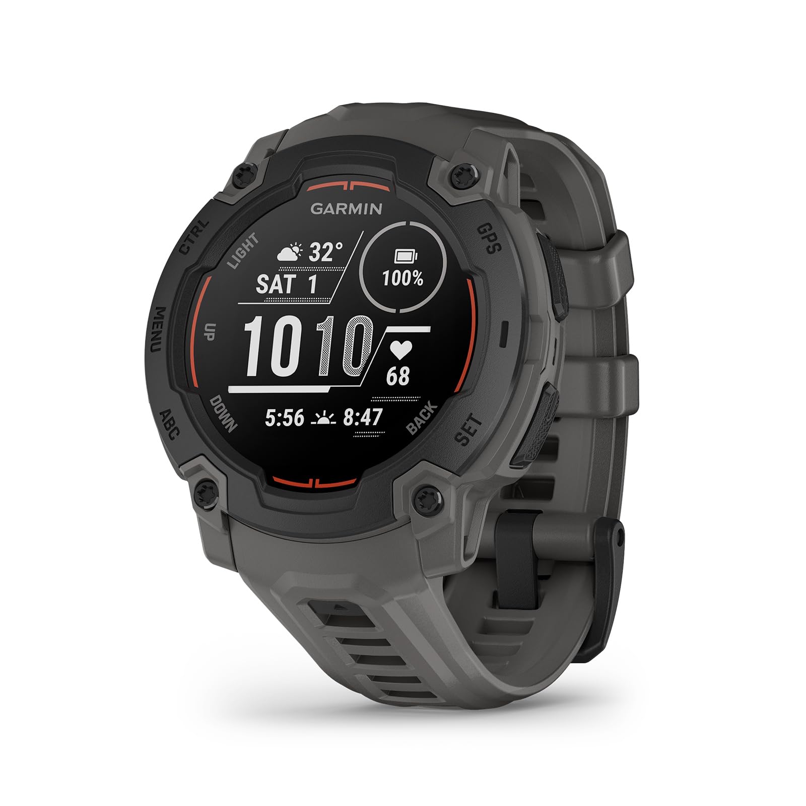 Garmin Instinct E GPS 45mm Smartwatch, Rugged watch with essential smart features, Built-in Sports Apps, Supertough Design Features, up to 16 days Battery Life, Electric Lime