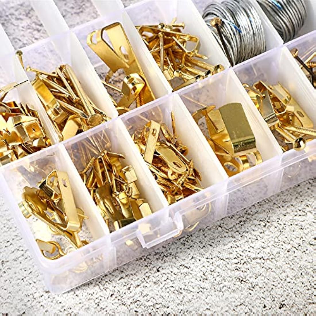 Queekay Embroidery Floss Organizer Box Set, Includes Compartments Cross Stitch Organizer Box, Plastic Floss Bobbins and 1790 Number Stickers for Thread Sewing, 4 Sets