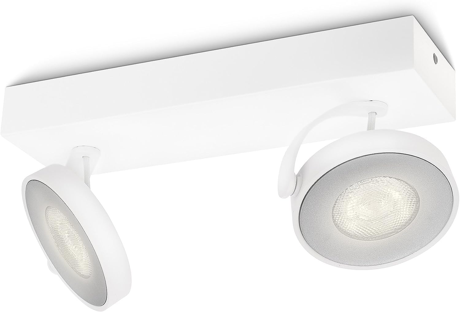 Philips MyLiving Clockwork LED Spotlight Bar 2 Bulbs, White, 531723116, White 8 wattsW