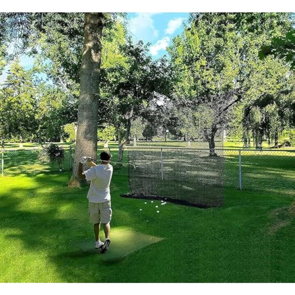 Aoneky Golf Hitting Practice Net 10ft x10ft/10ft x15ft, 1" x1'' Square Mesh, Rope 3mm - Golf Training Netting Barrier Baseball Football Backstop Net Indoor Outdoor Garden