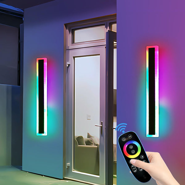 Mikeru 6500k Cool White Outdoor Wall Light, 150cm Modern Porch Wall Light, LED Vertical Long Acrylic Garden Fixture, IP65 Waterproof for Balcony, Living Room, Garage, Patio