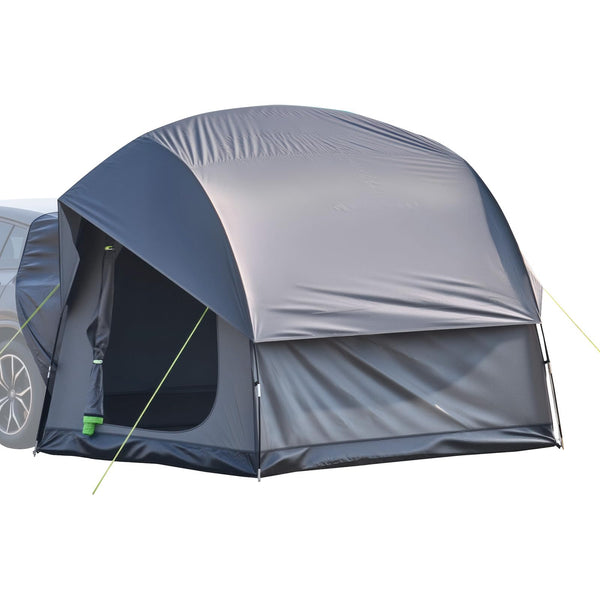 VEVOR Waterproof PU2000mm Spacious Double Layer Design, SUV Camping Tent with Shade Awning and Mesh Windows, Includes Rainfly and Storage Bag
