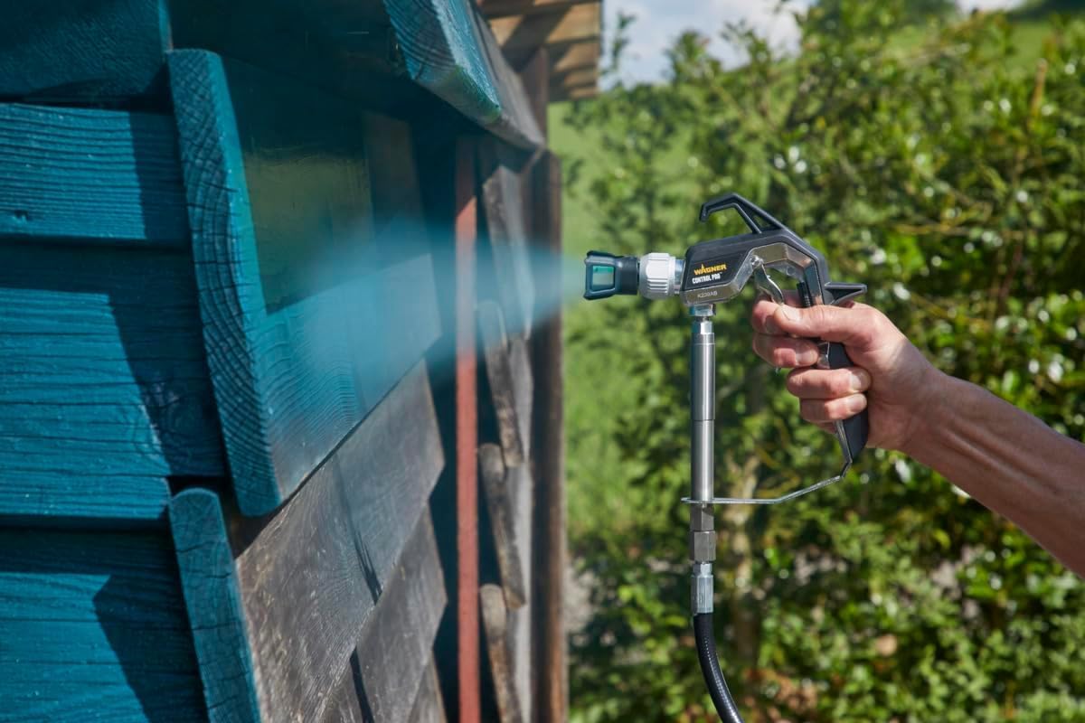 WAGNER Airless ControlPro 250M Paint Sprayer for interior and exterior wood, metal, wall and ceiling paints, covers 15 m² in 2 min, 110 bar, adjustable spray pressure, 9 m hose