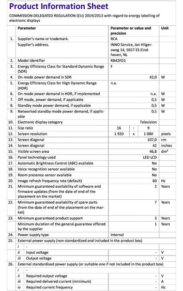 RCA RB24H2CU 24" inchFreeview HD TV DVB-T2/C/S2 Dolby Digital Audio, LED Backlighting Display, HDMI VGA PC SCART USB Travel Small TV for Motorhome and Campervan,Caravans,12 Volt
