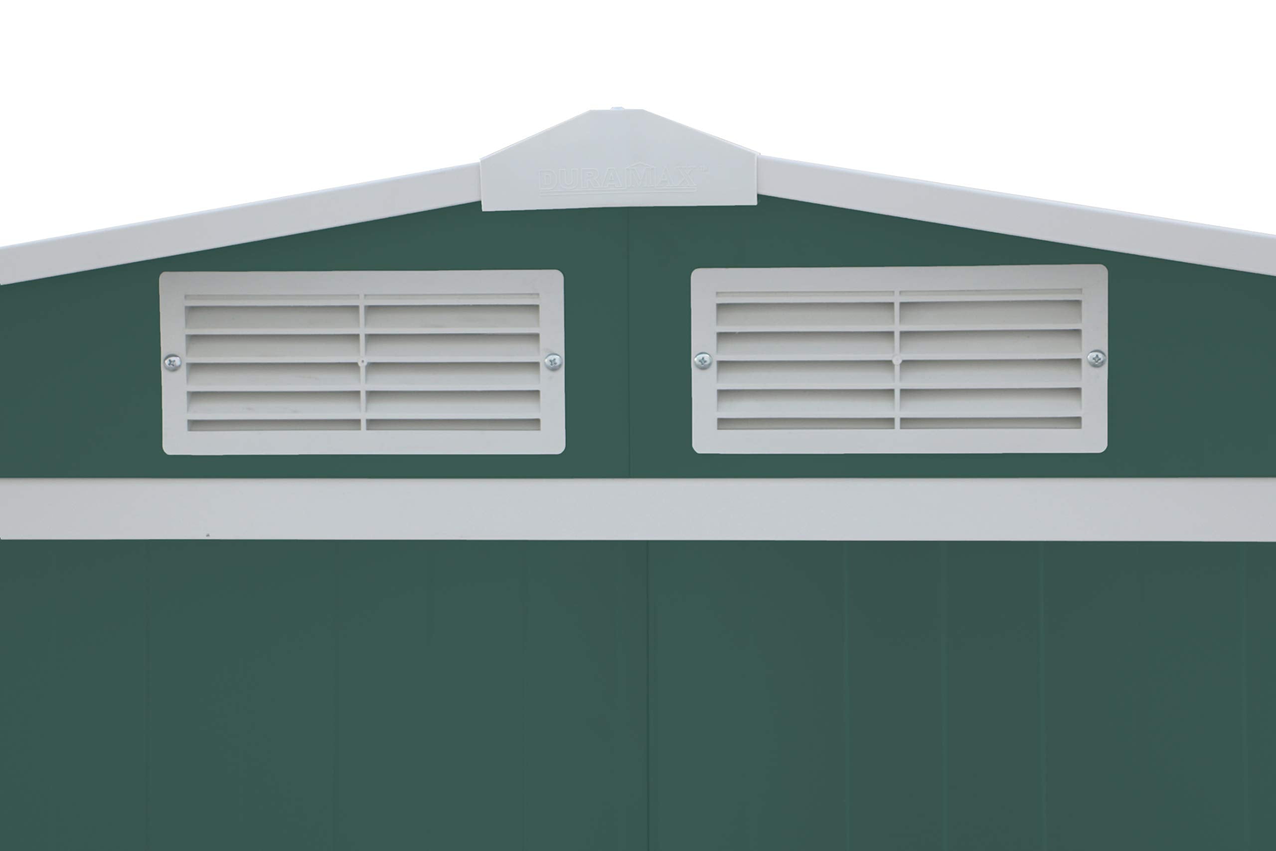 Duramax ECO 8 x 8 (6.35 m2) Metal Garden Storage Shed, Hot-Dipped Galvanized Metal Garden Shed, Tool Storage Shed, Strong Reinforced Roof Structure, Maintenance-Free Metal Shed, Anthracite