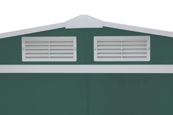 Duramax ECO 8 x 8 (6.35 m2) Metal Garden Storage Shed, Hot-Dipped Galvanized Metal Garden Shed, Tool Storage Shed, Strong Reinforced Roof Structure, Maintenance-Free Metal Shed, Anthracite