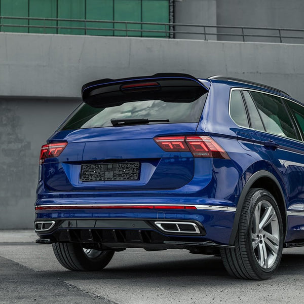 Oneway Rear Side Diffusors compatible with Volkswagen Tiguan II R-Line Facelift 2020-2024 - Gloss black