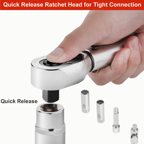 ATsafepro Torque Wrench 3/4 Inch, 100-600 Nm Torque Wrenchs, ±3% Error Accuracy with 48 Teeth Dual-Direction Adjustable for Repair of Car, Truck, Tractor