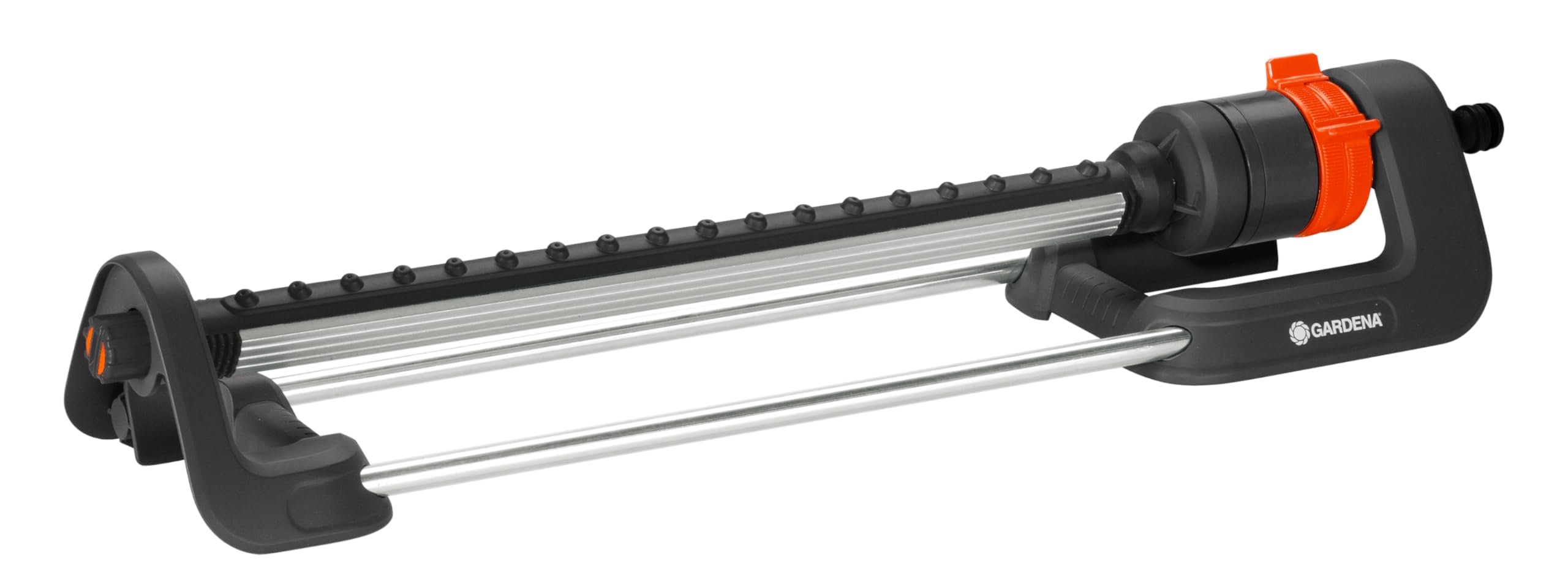 Gardena AquaZoom compact rectangular oscillating sprinkler: Sprinkler for watering areas of 9–216 m², range 3–18 m, spread 3–12 m, built-in filter (18708-20)