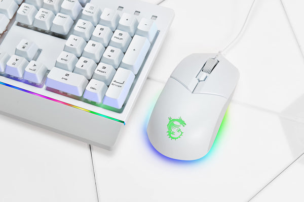 MSI Vigor GK71 Sonic Mechanical Gaming Keyboard (UK Layout) - MSI Sonic Red Switches (Linear), Ergonomic Keycaps, Anti-slip Base, Per-key RGB Mystic Light, USB 2.0 - Full-Sized