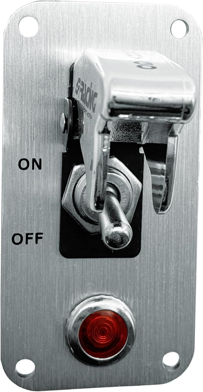 Simoni Racing ISR/3X-L Universal Switch Chrome Panel, White Cromo