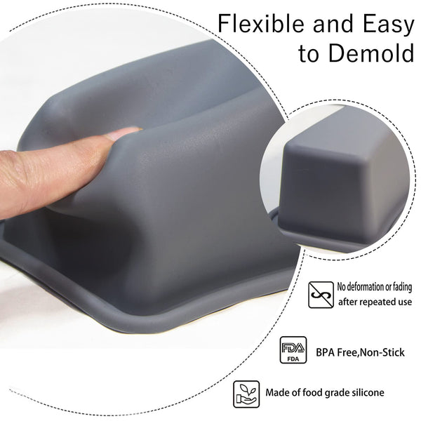 Honnesserry Number 0-8 Cake Tins, Non-Stick Silicone Number Baking Tins, Large Number Cake Moulds, Number Cake Pan for Birthday and Wedding