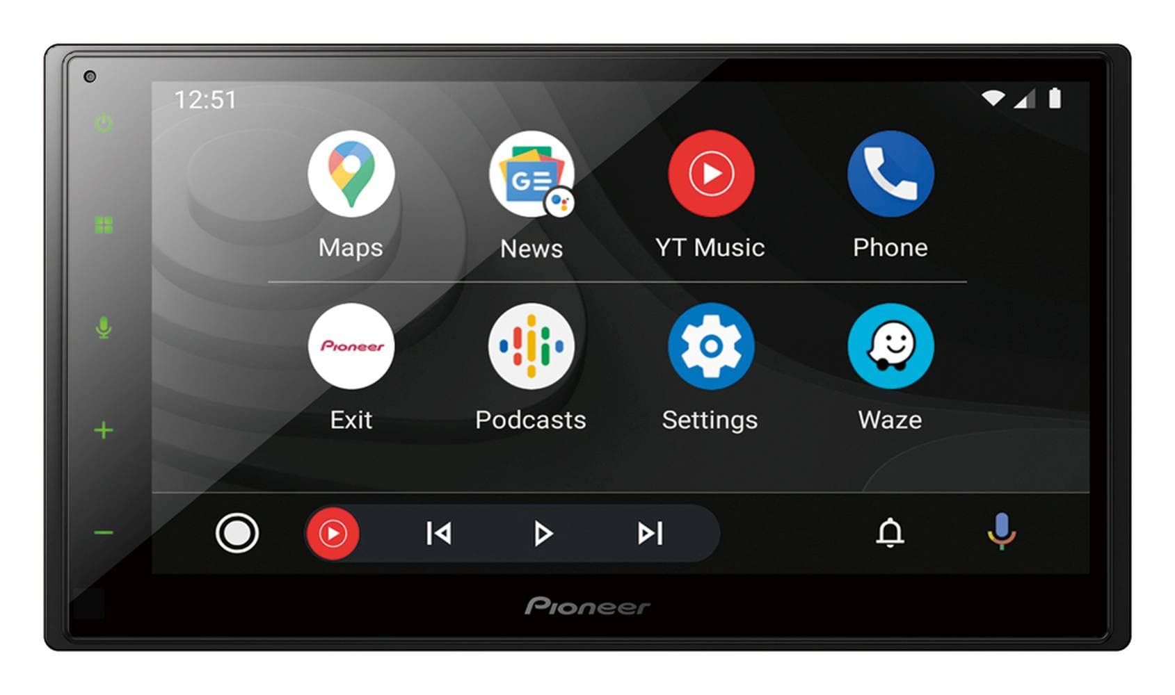 Pioneer SPH-DA160DAB Mechafree 6.8” Capacitive touchscreen multimedia player with Apple CarPlay, Android Auto and USB Mirroring for Android. Bluetooth, DAB/DAB+ Digital Radio, 13-band GEQ.