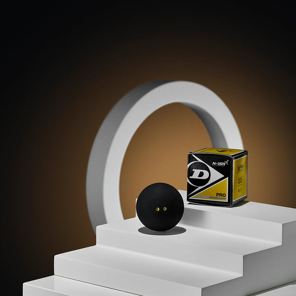 DUNLOP Squash Balls Pro Double Yellow, 12 Balls, Official Tournament Squash Ball