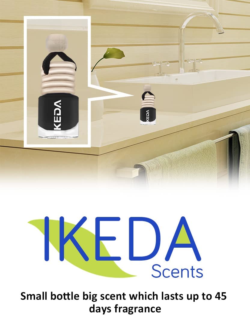 Ikeda scents Ikeda Car Air Fresheners | Automotive Hanging Pendant | Auto Perfume Diffuser with Real Oil | Strong and Long Last Fragrance | Fresh Smell Cover Odours | Car Accessories for Men Women