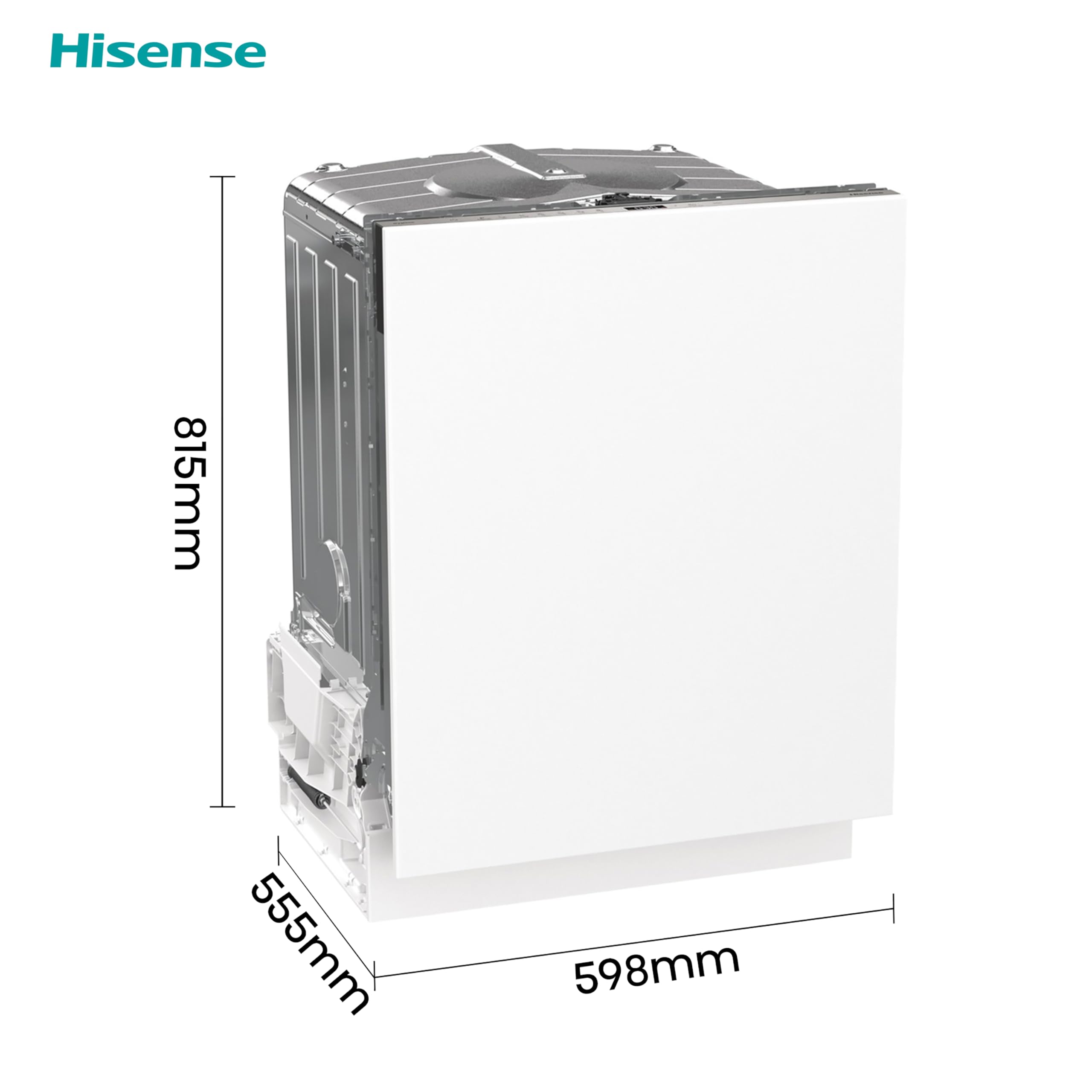 Hisense HS622E90WUK Freestanding Standard Dishwasher 85cm High - E Rated, White, 24 x 23 x 33 inches (L x W x H) [Energy Class E]