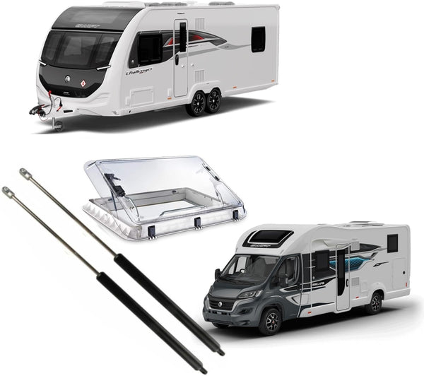 Ramor Strutz. Gas Spring Installation Kit Compatible with Seitz Dometic Heki 2 Rooflight. Skylight for Caravan or Motorhome Spares and Accessories.
