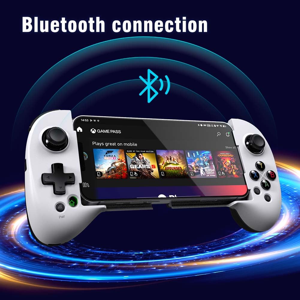 ShanWan Mobile Gaming Controller for Android/iOS, Phone controller for iPhone15, Bluetooth connection, PS Remote Gaming Xbox Cloud Steam Link GeForce NOW MFi Apple Arcade Gaming