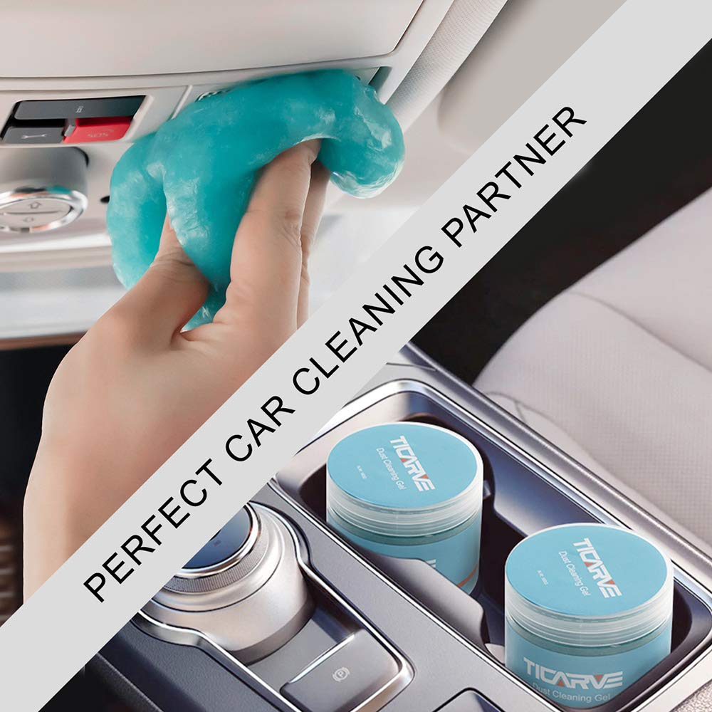 TICARVE Cleaning Gel for Car Cleaning putty Dust Cleaner Gel Car Slime Cleaner Auto Detailing Putty Car Interior Cleaner Keyboard Cleaner for Computer