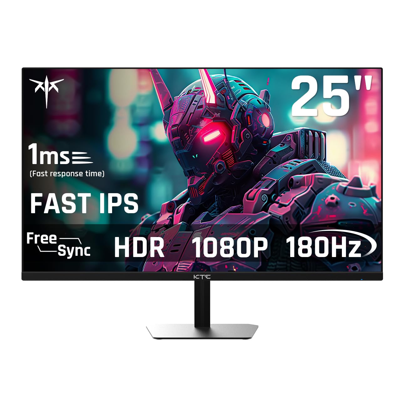 KTC Flat 32 Inch Monitor, QHD 1440P 2K@100Hz IPS Large Computer Monitor, Ultra Thin Bezels, Anti-Blue Light, HDR10, 103% sRGB, 86% DCI-P3, 350 Nits, 3ms MPRT, Adaptive Sync for Working and Gaming