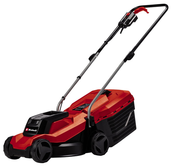 Einhell 1000W Electric Lawn Mower - 32cm Cutting Width, 30L Large Capacity Grass Box, Variable Height Grass Cutter (30-70mm) - Lightweight Corded