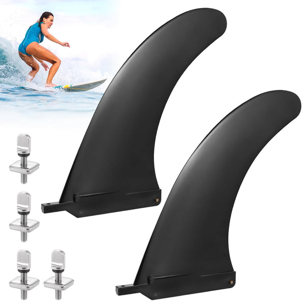 Zocipro Removable Universal SUP Fin, Nylon Safe Reinforced Surfboard Fins, Paddle Board Fins as SUP Fin Replacement Canoe Accessories for Longboard Surfboard, Inflatable Paddle Board, Foam Surfboard