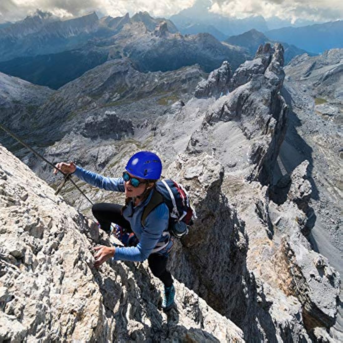 ALPIDEX Universal Climbing Helmet for Teenagers and Adults EN12492 Safety Helmet in