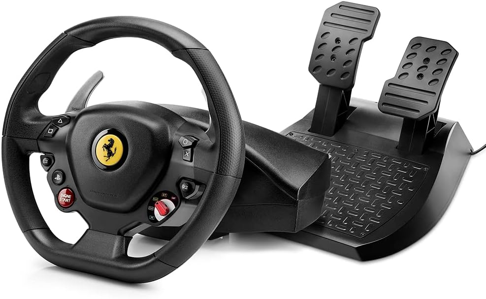 Thrustmaster T80 RW Ferrari 488 GTB - Officially Licensed Racing Wheel for PC, PS4, and PS5, PS5 Pro
