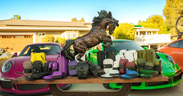 Lumiere & Co. Falcon Magnetic Bike Saddle Bag – 0.69L | 6" x 3.5" x 2" | Sleek Minimalist Brick Design, Fast Magnetic Buckle Attachment | Road Cycling–Specific Bike Seat Bag (Black, Large)