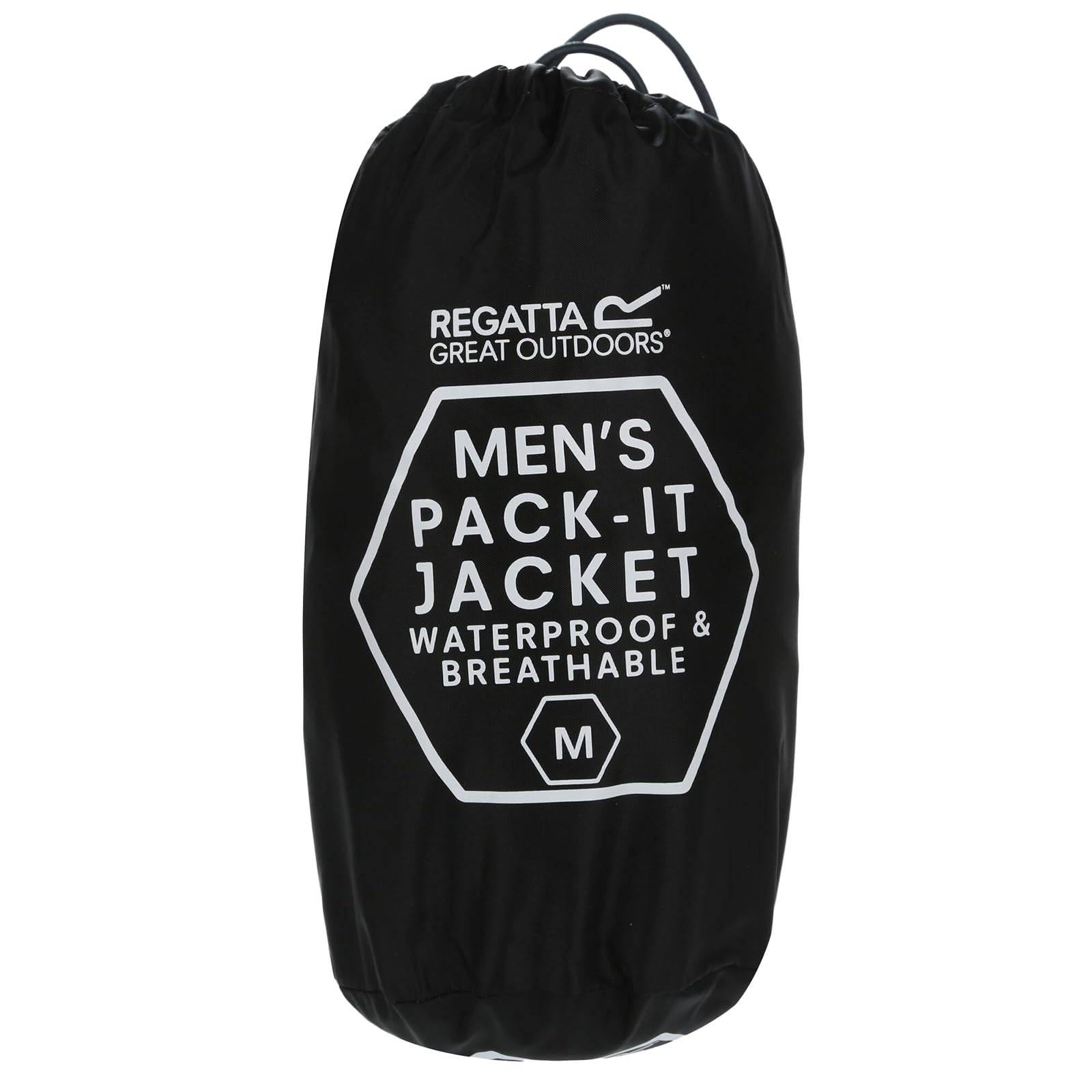 Regatta Mens Waterproof Pack-it III Jacket Breathable Lightweight Windproof Stuff Sack
