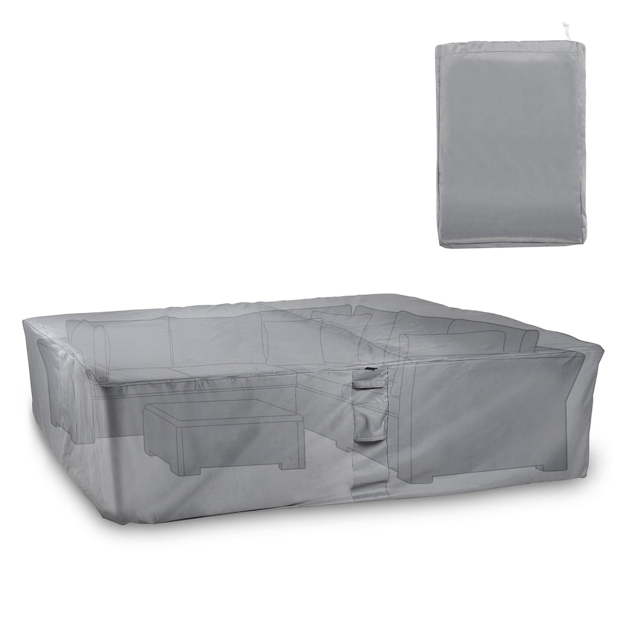 VonHaus Waterproof Garden Furniture Set Cover  Premium Heavy Duty, Breathable 420D Oxford Fabric Protection for Patio & Outdoor Furniture, Chairs,