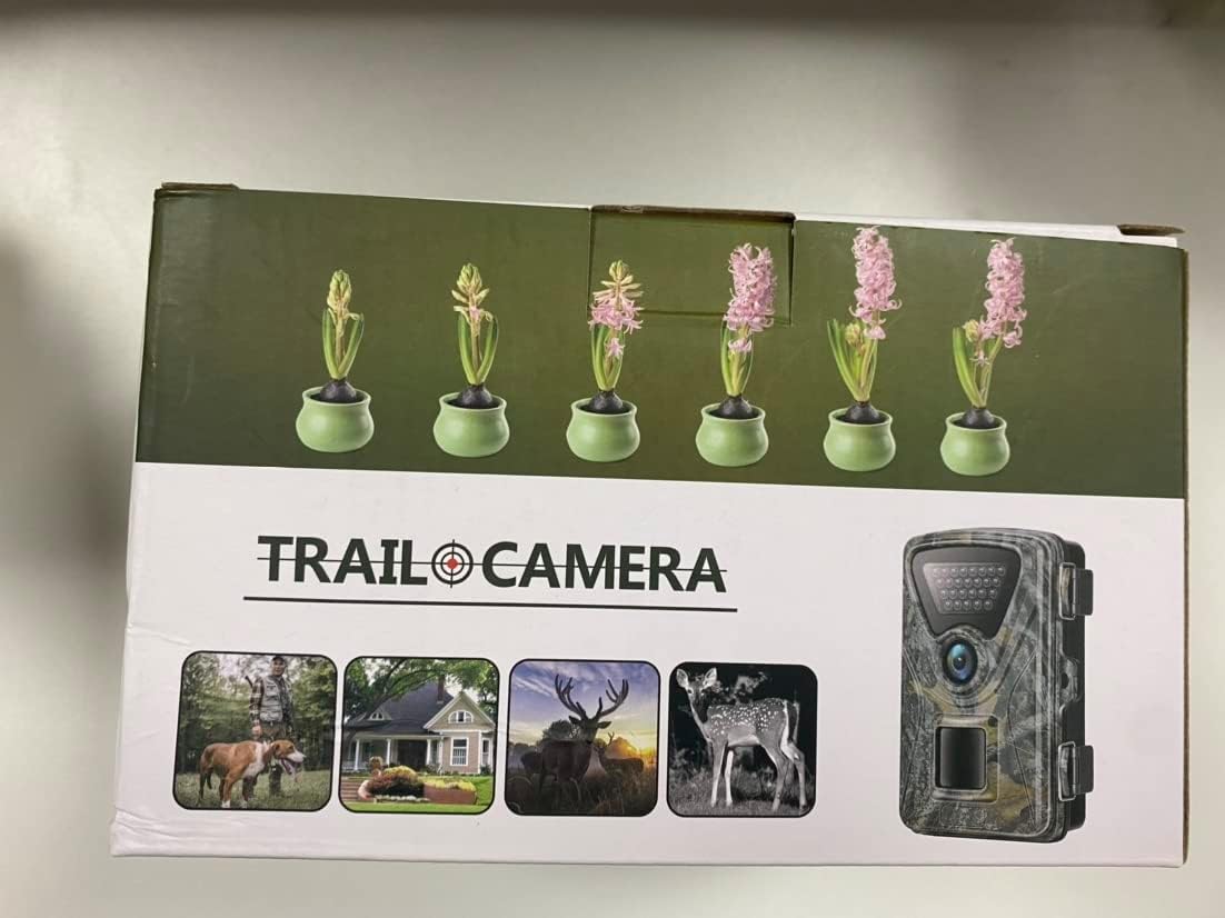 MAXDONE Wildlife Camera 4K 48MP Trail Camera, 850nm IR LEDs Night Vision Motion Activated Trail Cam IP66 Waterproof 0.2s Trigger Time Garden Camera with 32GB SD Card for Wildlife Monitoring