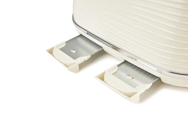 Haden Devon Cream 4 Slice Toaster - 6 Browning Settings, 4 Slice Toaster with Wide Slots, Toaster 4 Slice with Defrost, Reheat And Cancel Settings