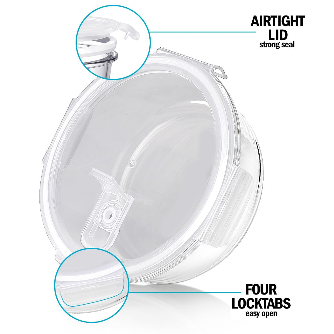 Igluu Meal Prep Glass Containers [5 PACK + EXTRA lid] - Glass Food Storage, Microwave, Oven, Freezer & Dishwasher-safe - Airtight Meal Prep Boxes with