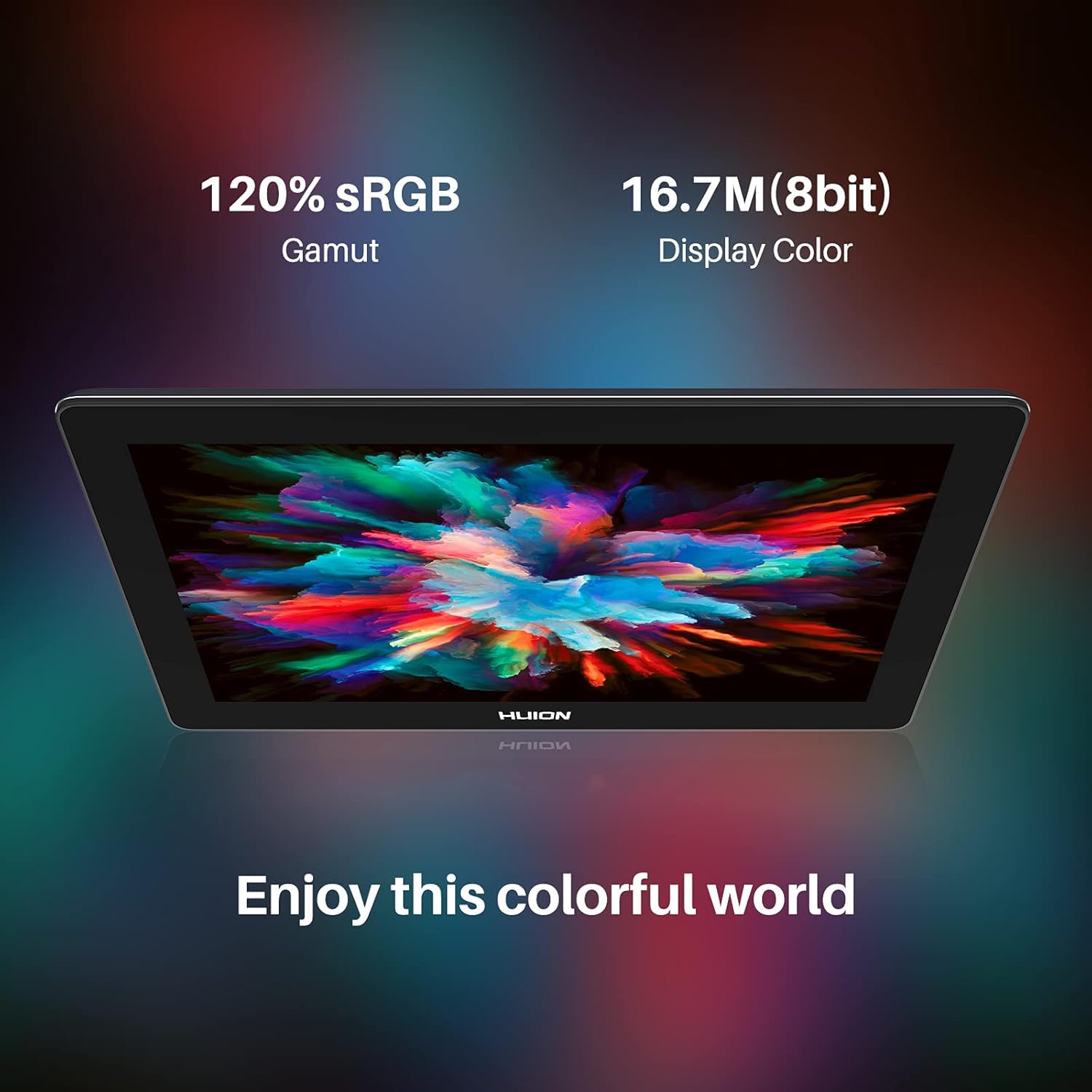 HUION Kamvas Pro 16(4K) UHD Graphic Tablet with Screen, 15.6-inch Monitor Full-Laminated Anti-Glare, Tilt Function 8192 Battery-Free Stylus PW517 for PC, Mac, Android