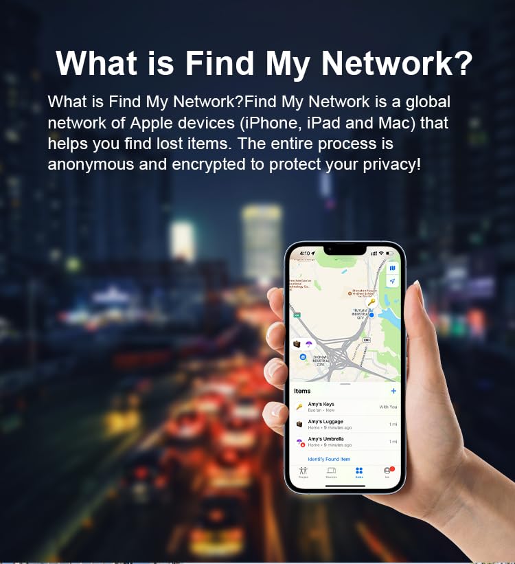 2 Pack GPS Tracker for Vehicles Work with Find My (iOS Only)-No Monthly Fee, IP69 Waterproof,Real-Time GPS Tracking Devices for Kids, Car, Keys,Luggage,Wallets,Dog,Cat,Easily Locate Lost Items(White)