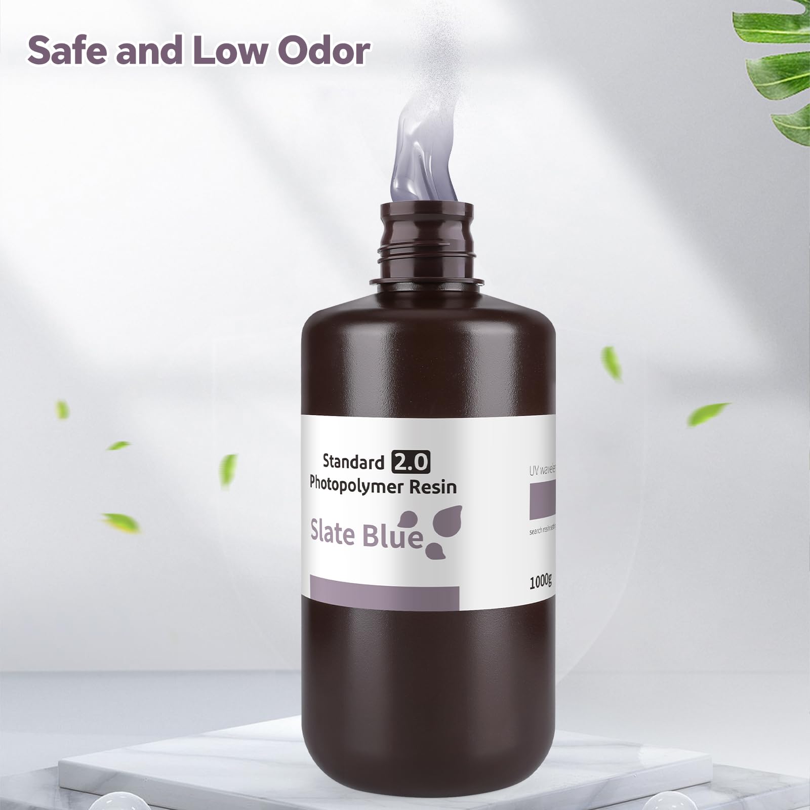 ELEGOO 8K 3D Printer Resin, Standard Photopolymer Resin 405nm UV-Curing Resin, Best for 8K/9K/12K/14K/16K LCD 3D Printer Space Grey 1000G