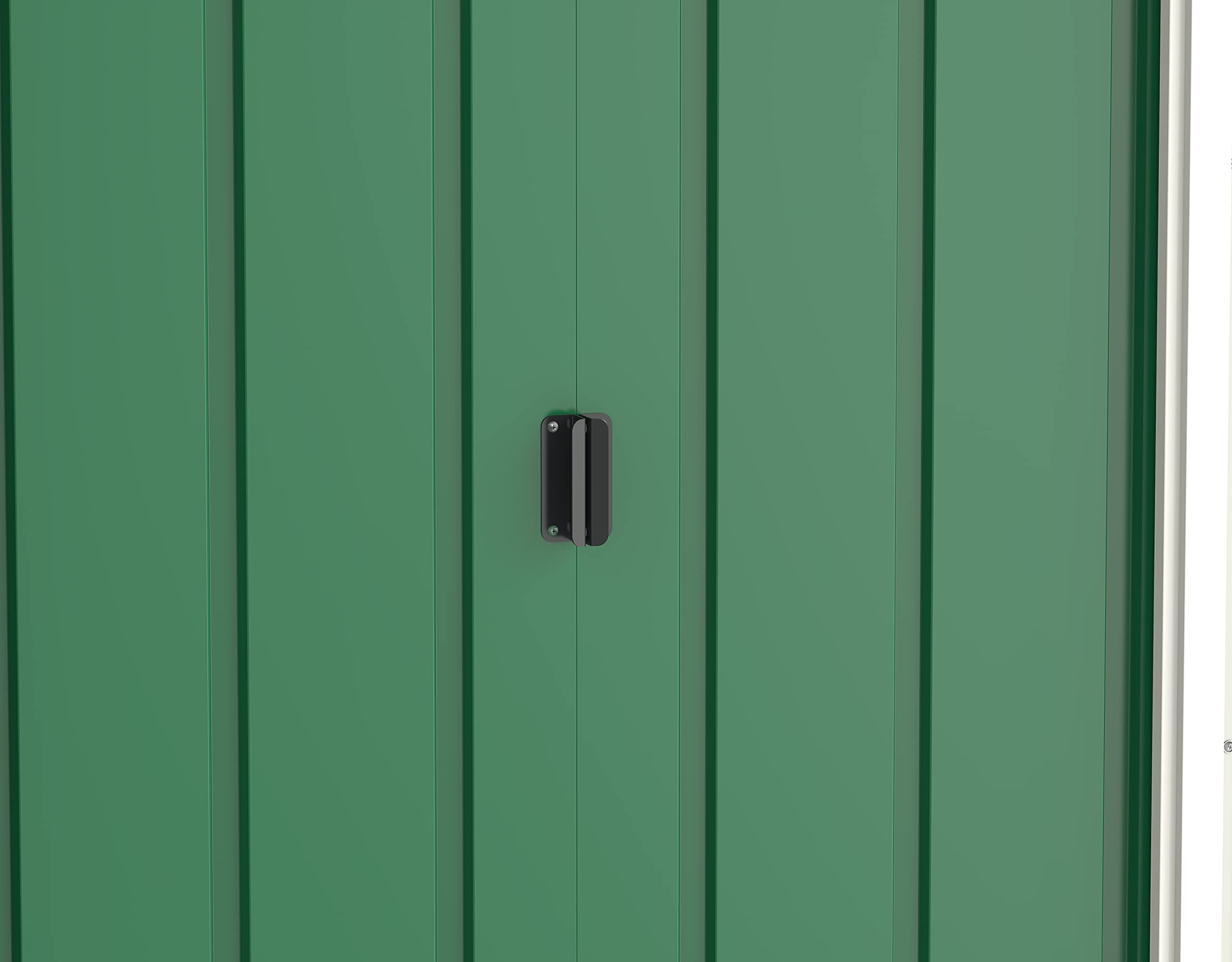 Duramax ECO 8 x 8 (6.35 m2) Metal Garden Storage Shed, Hot-Dipped Galvanized Metal Garden Shed, Tool Storage Shed, Strong Reinforced Roof Structure, Maintenance-Free Metal Shed, Anthracite