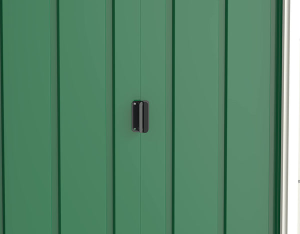 Duramax ECO 8 x 8 (6.35 m2) Metal Garden Storage Shed, Hot-Dipped Galvanized Metal Garden Shed, Tool Storage Shed, Strong Reinforced Roof Structure, Maintenance-Free Metal Shed, Anthracite