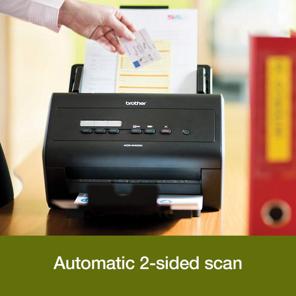 Brother ADS-4300N Desktop Document Scanner |SuperSpeed USB 3.0 |Double-sided |Advanced Image Capture, UK Plug