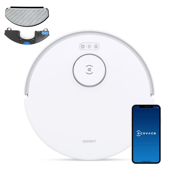 ECOVACS DEEBOT N20 PLUS Robot Vacuum Cleaner with Mop, 8000Pa Suction, ZeroTangle Technology, Bagless PureCyclone Self Empty Station, 300 Minutes Runtime