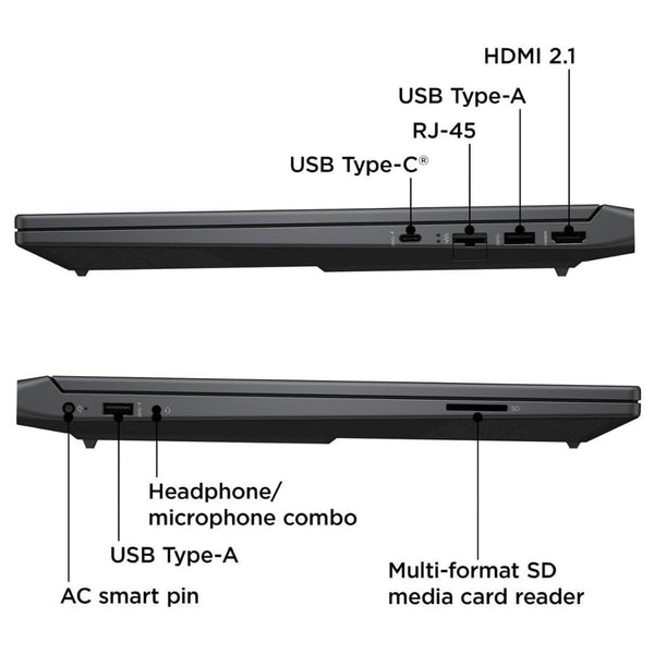 HP Victus 15.6" Gaming Laptop, AMD Ryzen 5-8645HS, 8 GB RAM, 512 GB SSD, NVIDIA GeForce RTX 2050 Graphics, FHD IPS Display, Up to 6 hrs 15 battery, Win 11, Mica Silver, 15-fb2002sa
