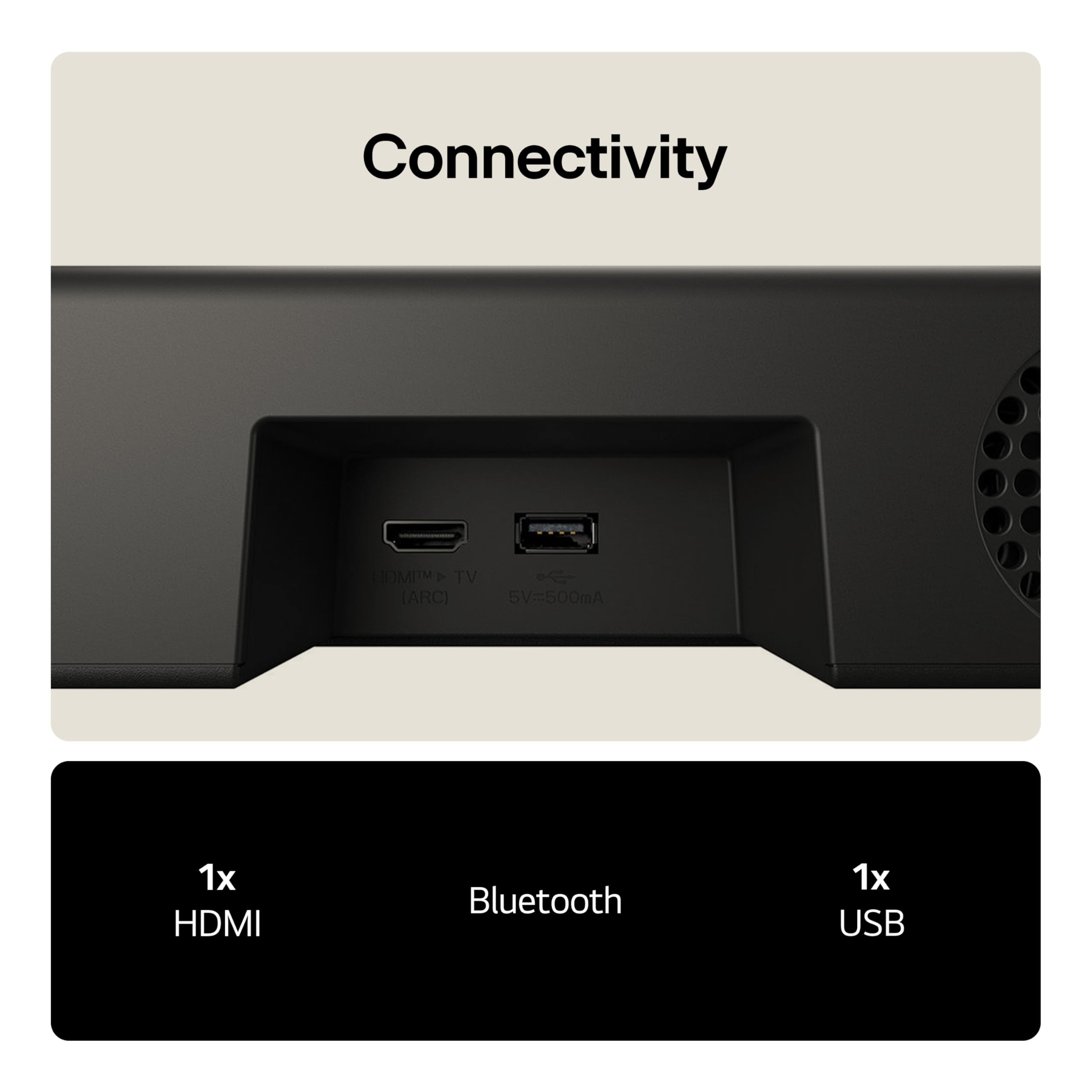 LG USC9S Bluetooth Soundbar for TV with Dolby Atmos & Wireless Subwoofer 3.1 channel