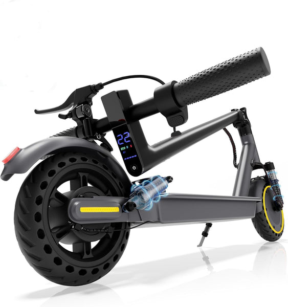 Electric Scooter, Electric Scooter Adult 350W with 25-35KM Range, Max Speed 25KM/H, 8.5" Solid Tire, Double Braking System for Adults and Teens