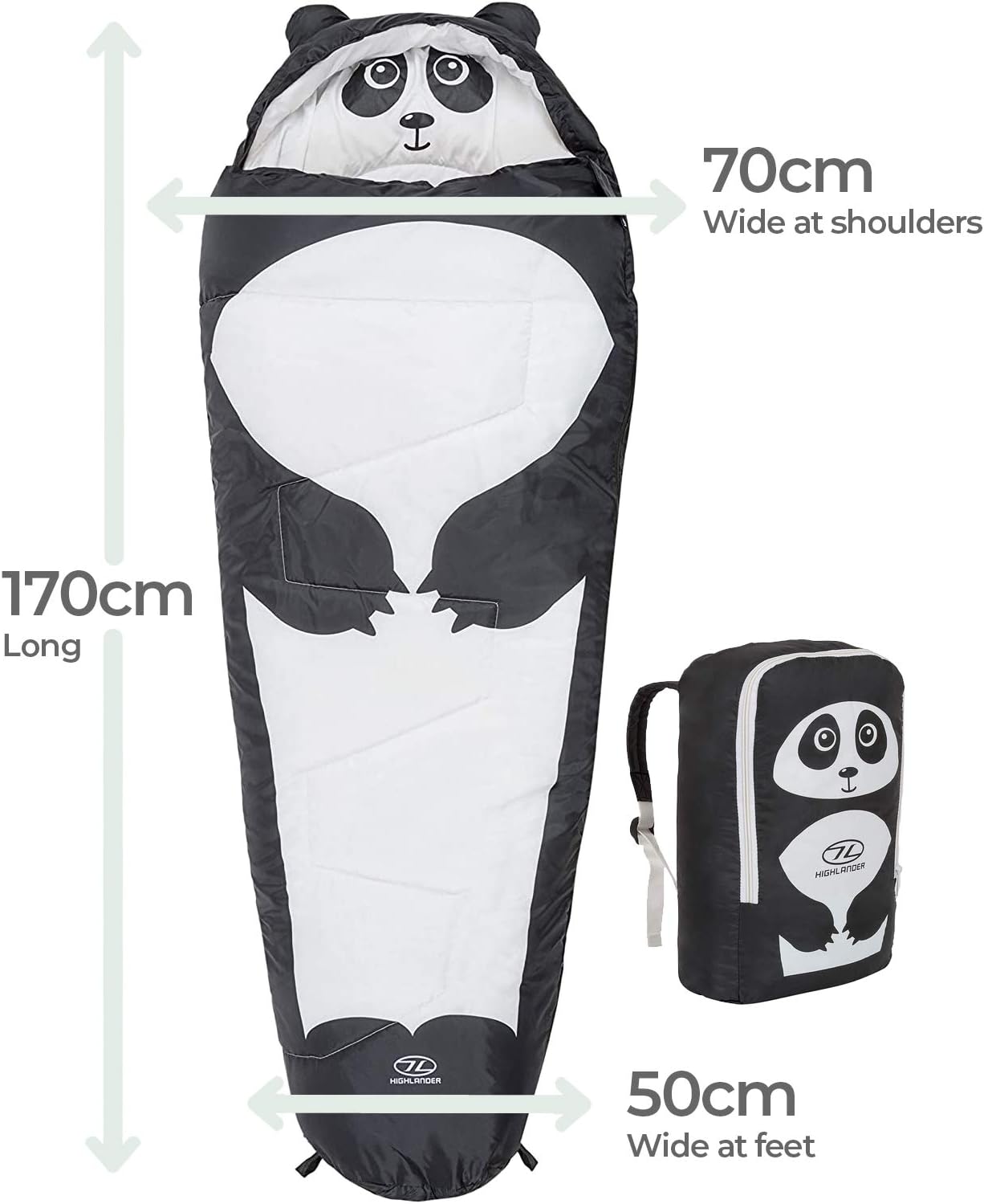 Highlander Creature Sleeping Bag Panda One Size