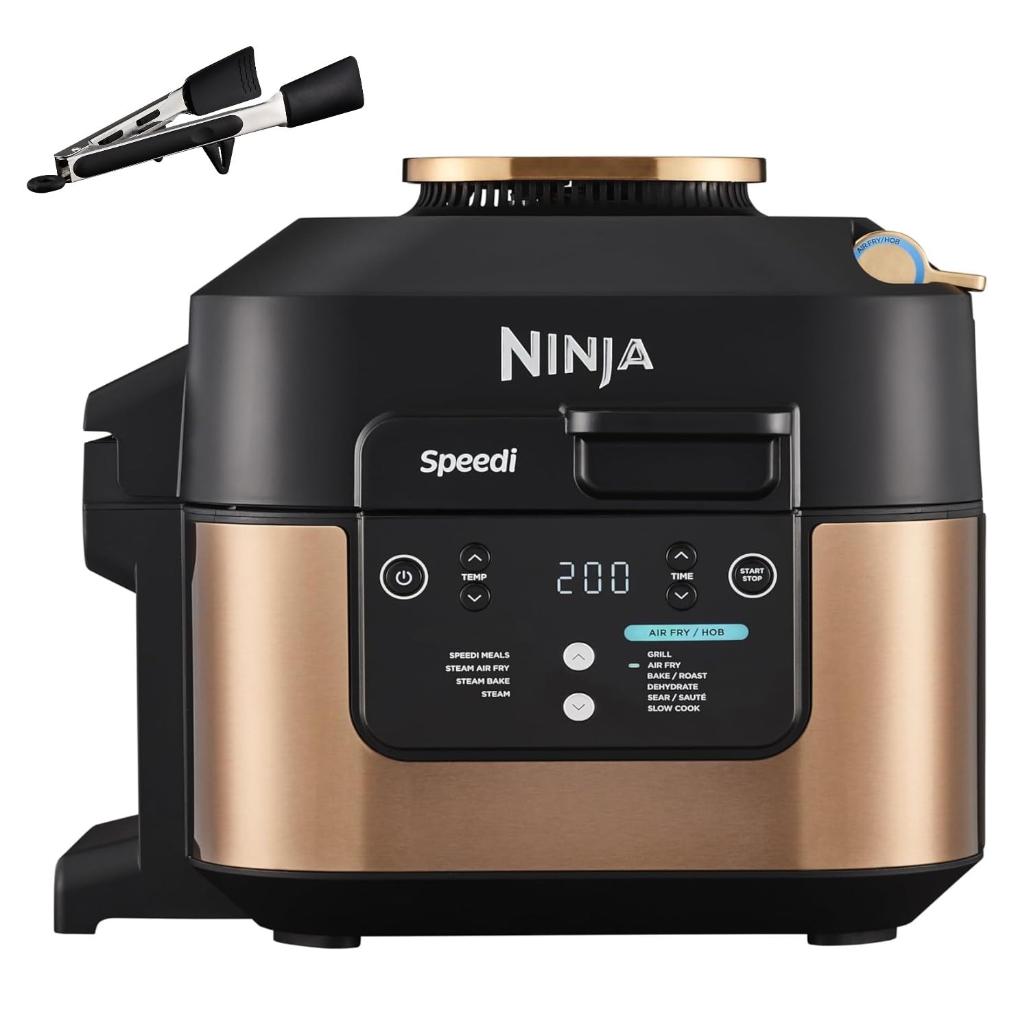 Ninja Speedi 10-in-1 Rapid Cooker, Air Fryer and Multi Cooker, 5.7L, Meals for 4 in 15 Minutes, Air Fry, Steam, Grill, Bake, Roast, Sear, Slow Cook & More, Cooks 4 Portions, Sea Salt Grey, ON400UK