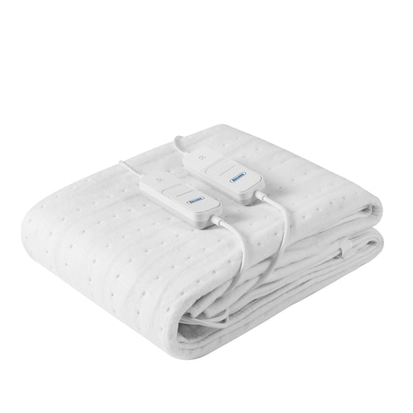 Alecome Luxury Fleece Heated Fitted Mattress Underblanket, Cover, Auto-Cut, Dual Controls, 3 Heat Settings & Machine Washable (King 165 x 137cm - Dual