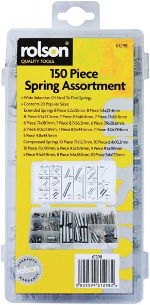 Rolson 61298 150 pc Spring Assortment,Silver
