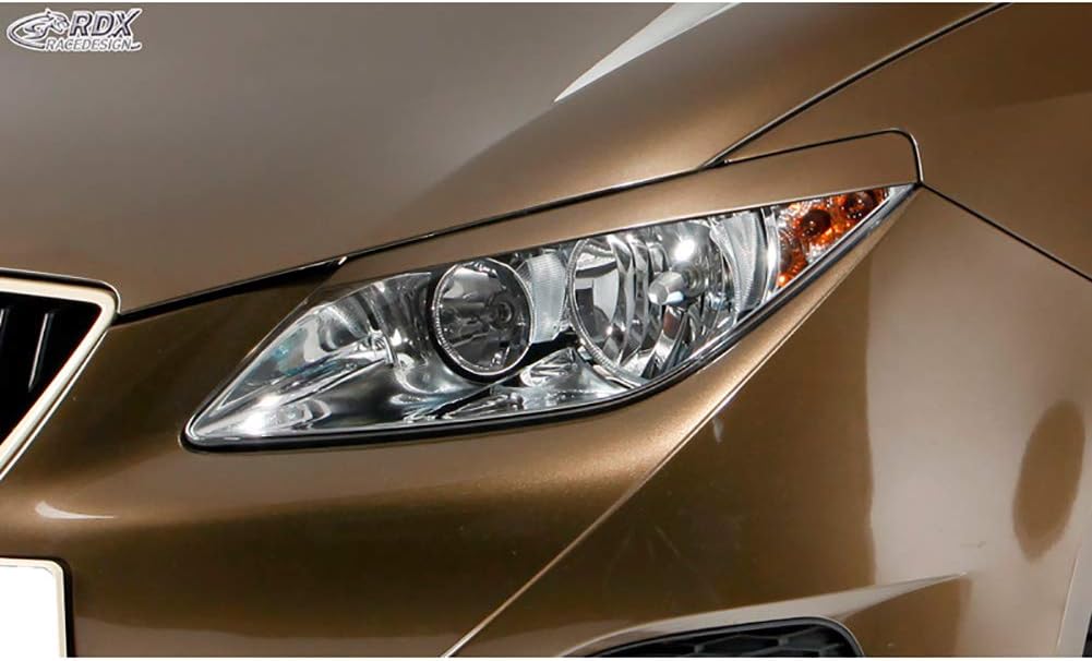 RDX Racedesign Head light spoilers compatible with Seat Ibiza 6J/6P 2008-2017 incl. ST & SC (ABS)